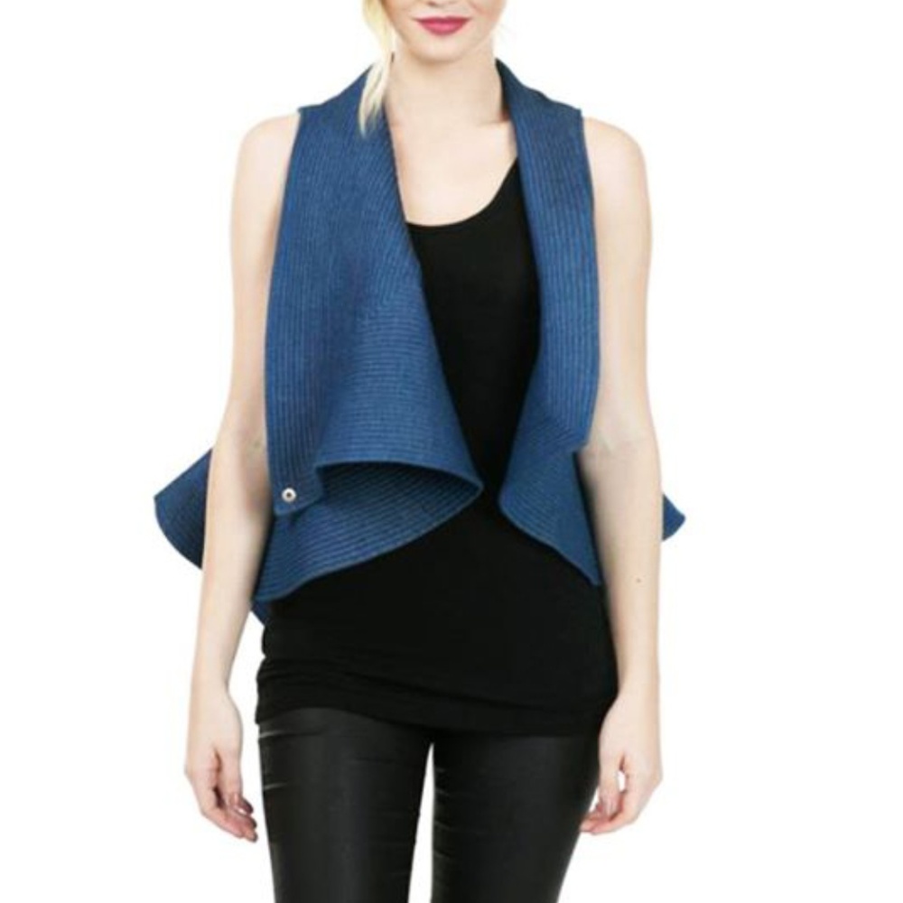 Denim Flare Vest, CQ By CQ